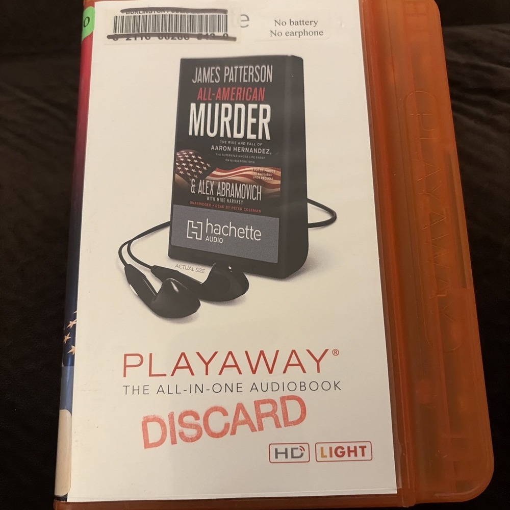 Playaway Audio Book Ex Library - All American Murder By James Patterson